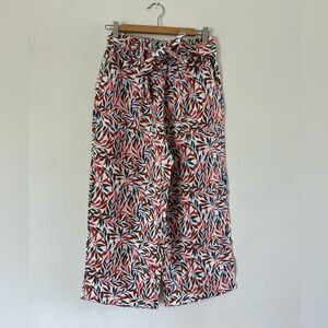 Lands End 100% Linen Wide Leg Pants